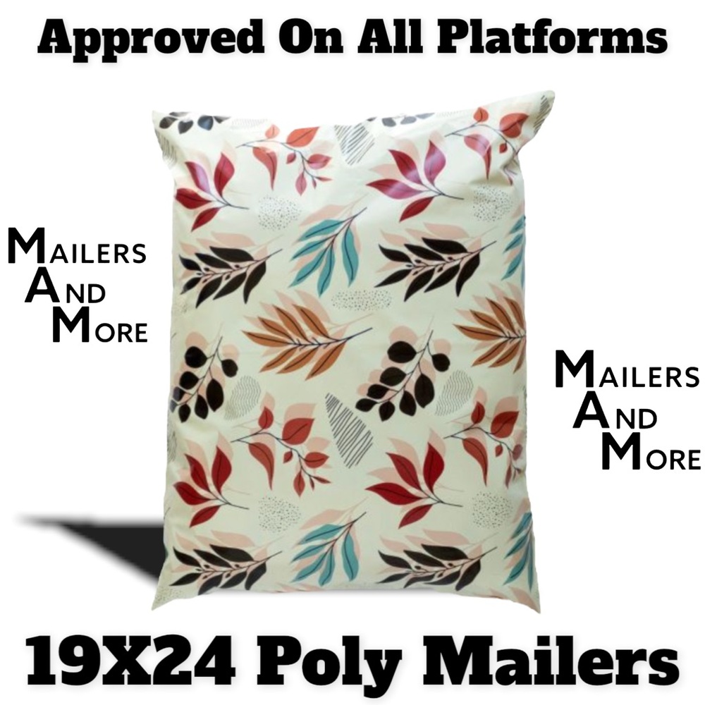 20 19X24 Poly Mailers Fall Leaves / Autumn Leaf  Envelopes PRICE IS FIRM - Picture 3 of 6